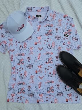 New Waggle x Jack Link’s Sasquatch Golf Athleisure Preformance Polo-  XL